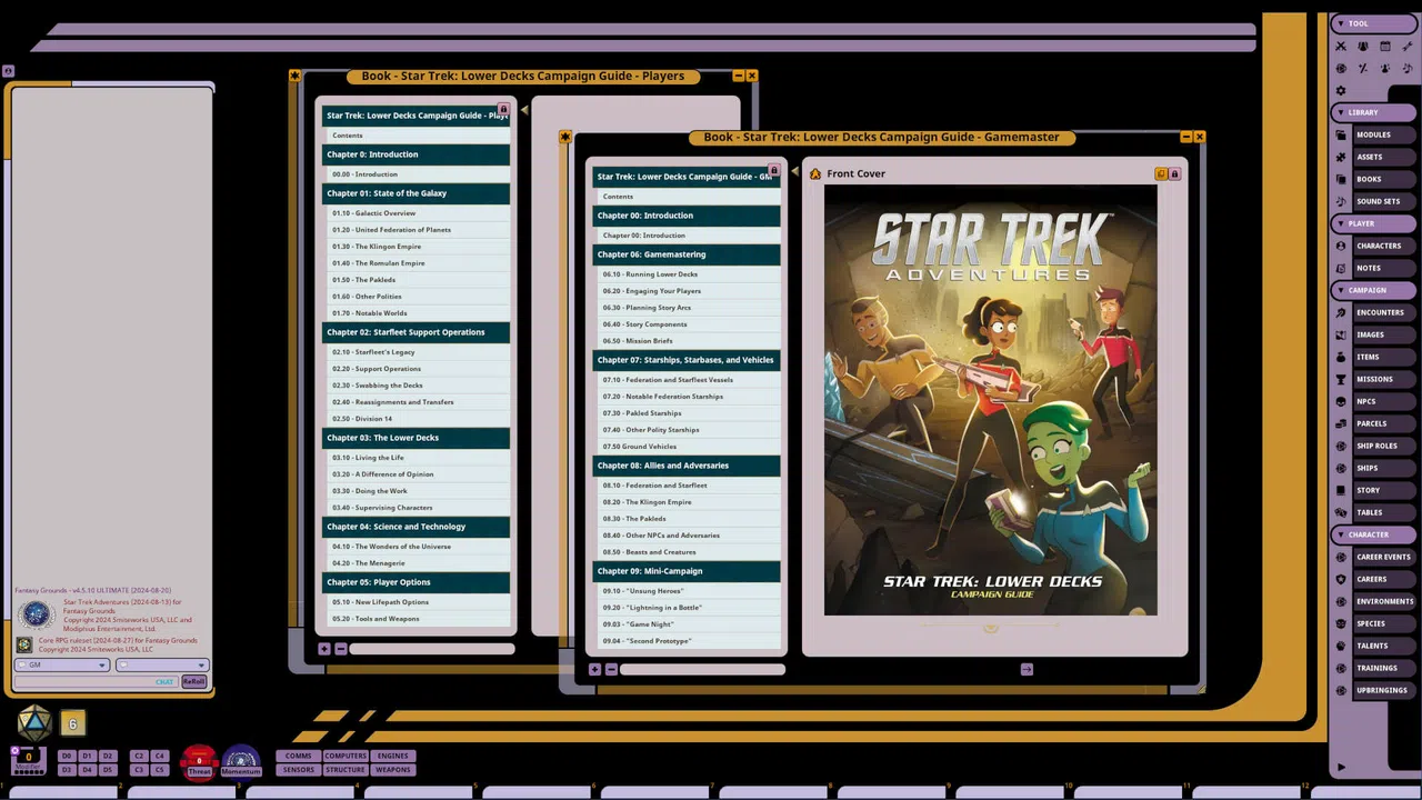 Fantasy Grounds - Star Trek Adventures: Star Trek Lower Decks Campaign Guide Screenshot 1