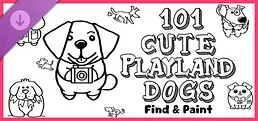 101 Cute Playland Dogs: Find & Paint - Artbook