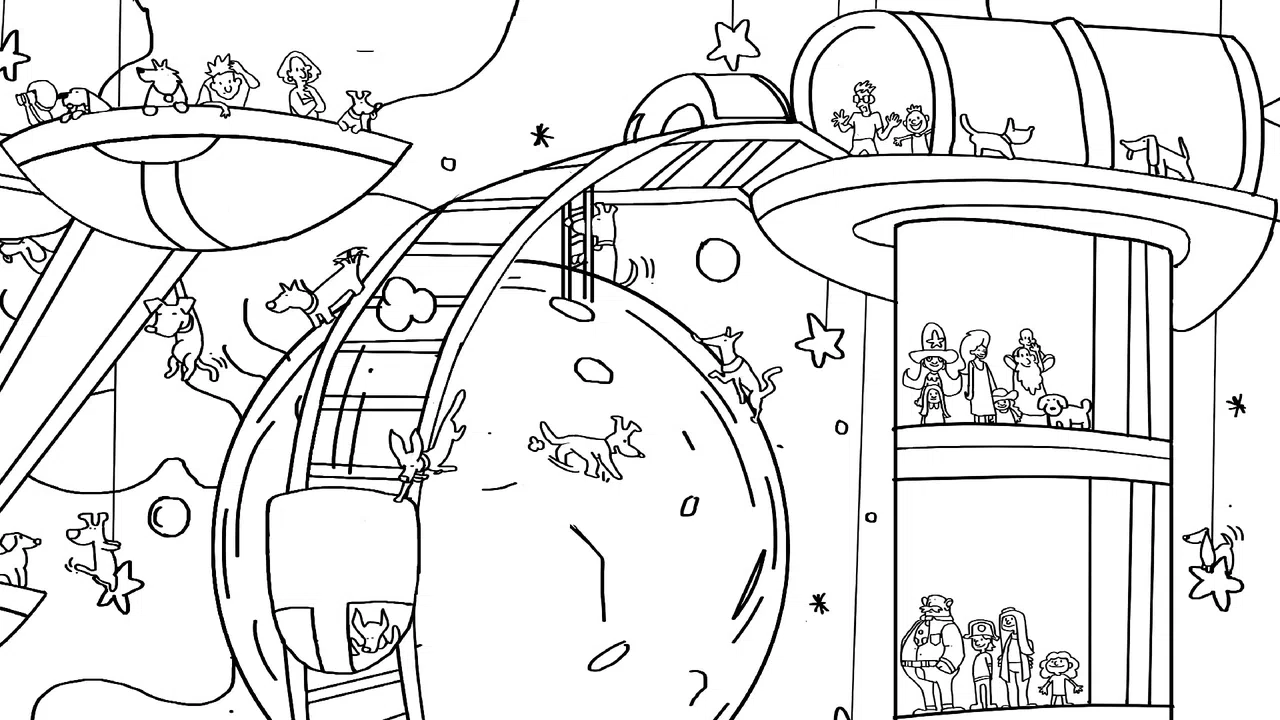 101 Cute Playland Dogs: Find & Paint - Artbook Screenshot 1