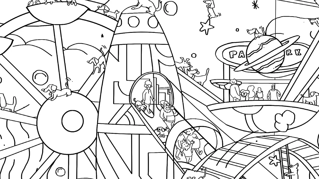 101 Cute Playland Dogs: Find & Paint - Artbook Screenshot 0