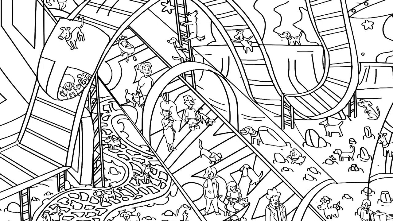 101 Cute Playland Dogs: Find & Paint - Artbook Screenshot 2