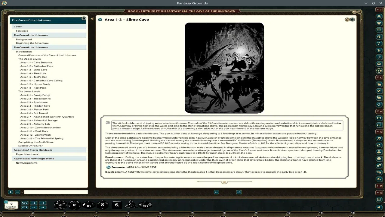 Fantasy Grounds - Fifth Edition Fantasy #16: Cave of the Unknown Screenshot 4