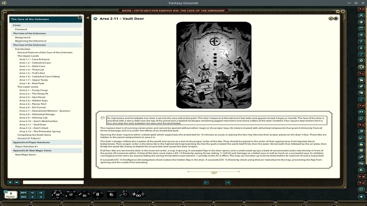 Fantasy Grounds - Fifth Edition Fantasy #16: Cave of the Unknown Screenshot 1