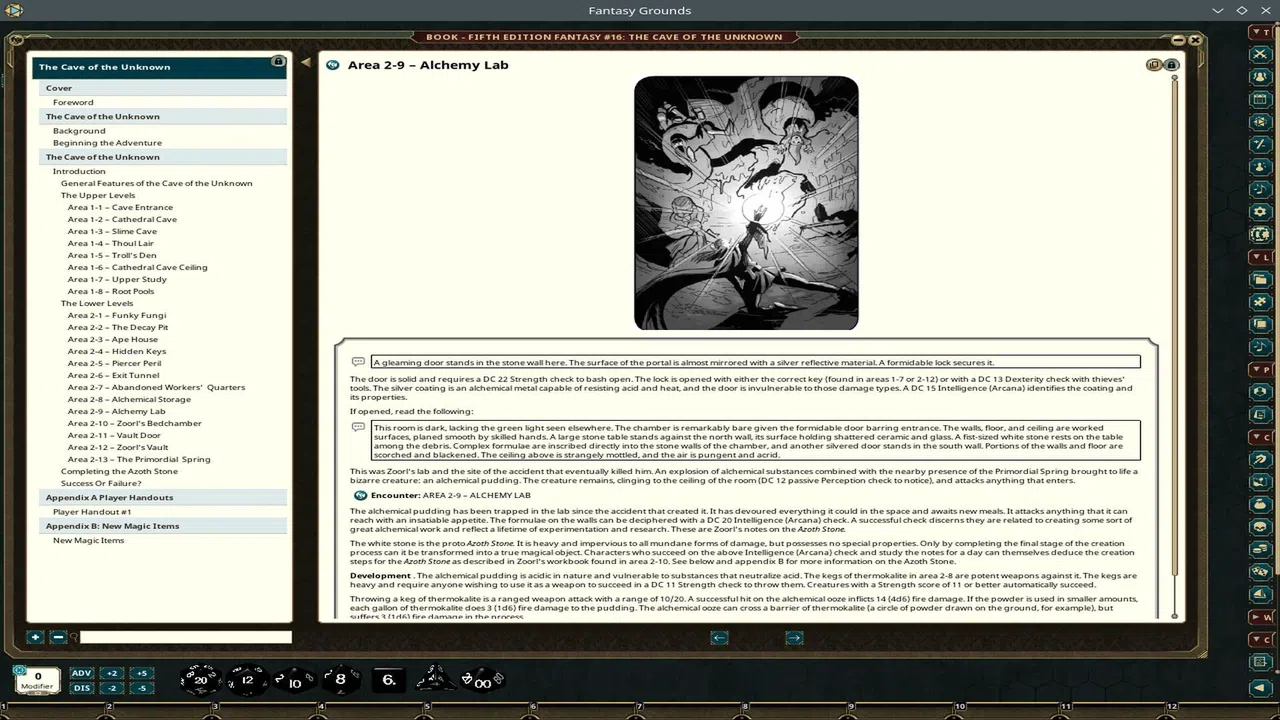 Fantasy Grounds - Fifth Edition Fantasy #16: Cave of the Unknown Screenshot 3