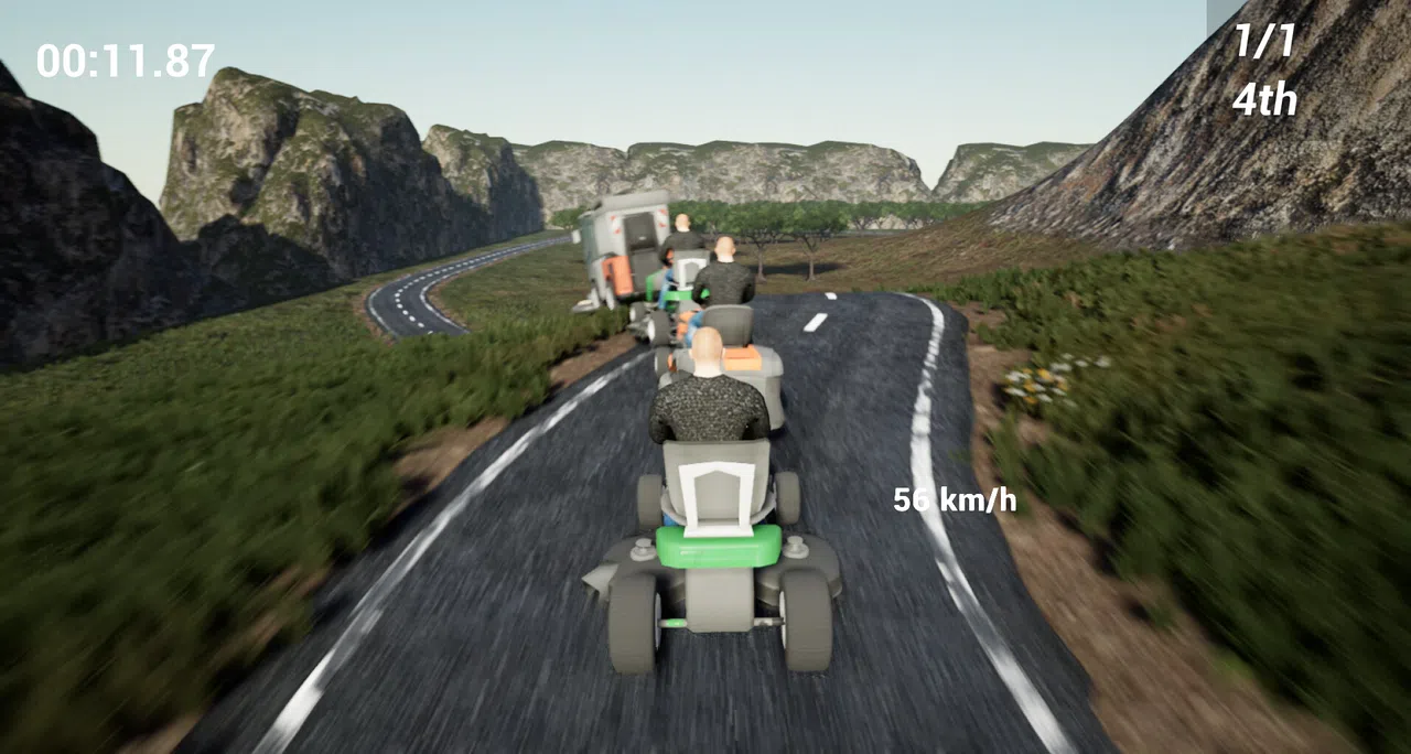 Lawnmower Game Racing 2: Drunken Screenshot 2