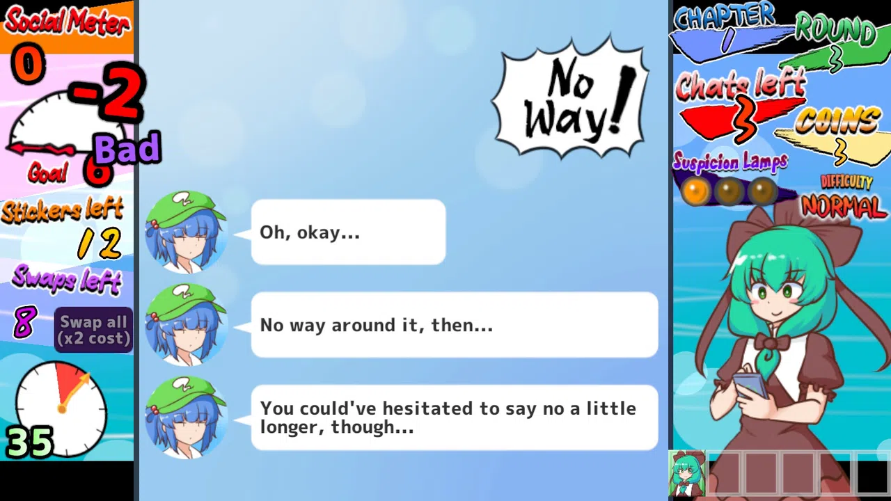 Hina-chan's Sticker Survival Screenshot 1