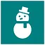 Arrival of a cold wave icon