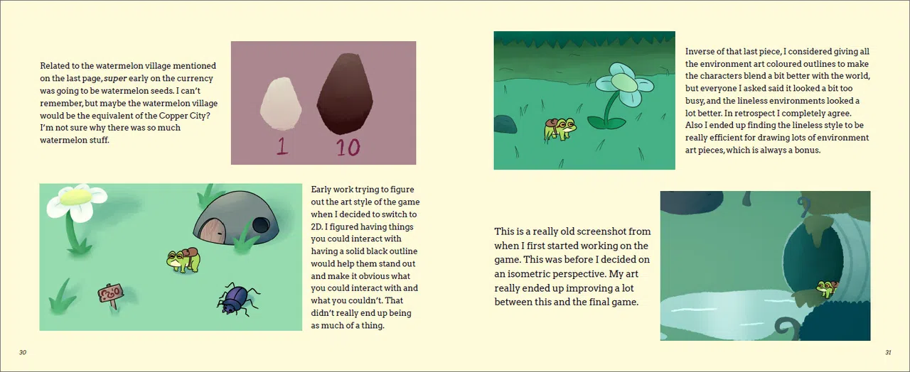 Frogsong Art Book Screenshot 2
