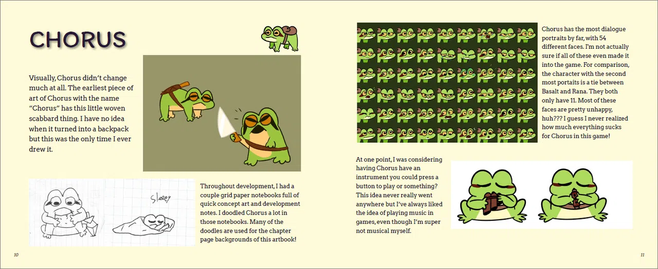 Frogsong Art Book Screenshot 3