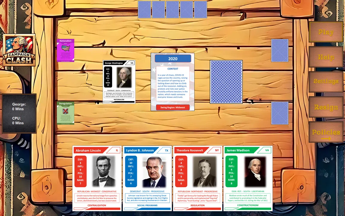 Campaign Clash: The U.S. History Card Game Screenshot 3