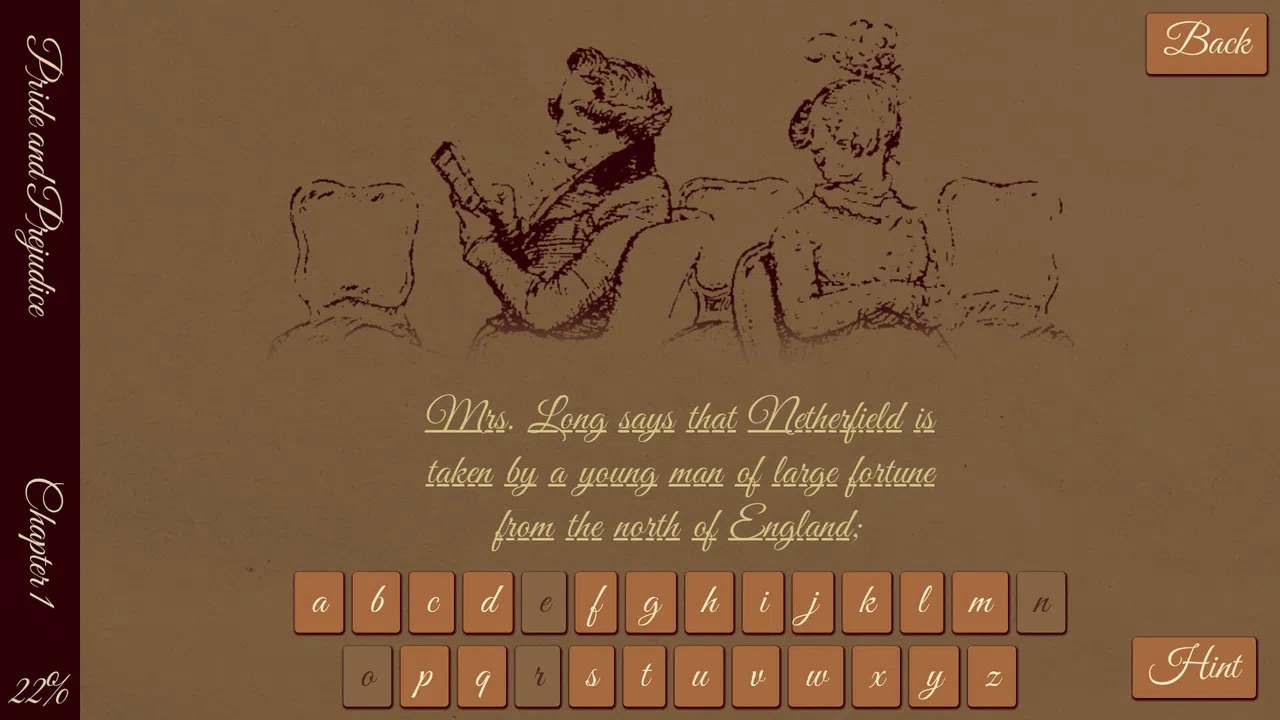 Jane Austen Simulator: Pride and Prejudice Screenshot 1