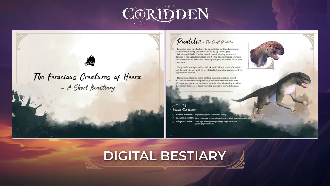 Coridden - Digital Bestiary Screenshot 0