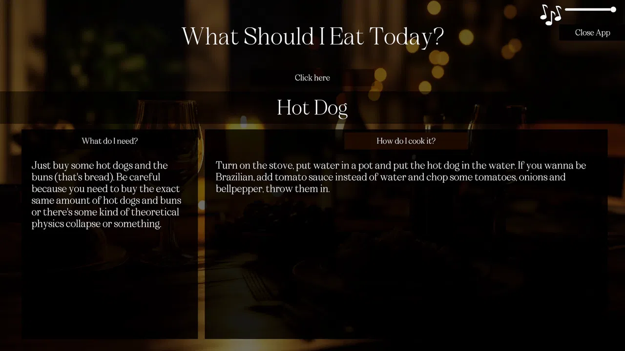 What Should I Eat Screenshot 0