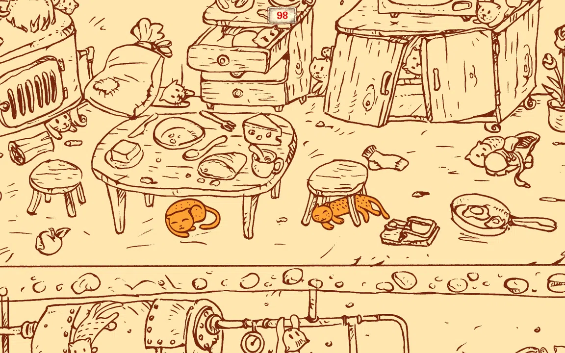100 Find Kitties: Kitty house II Screenshot 2