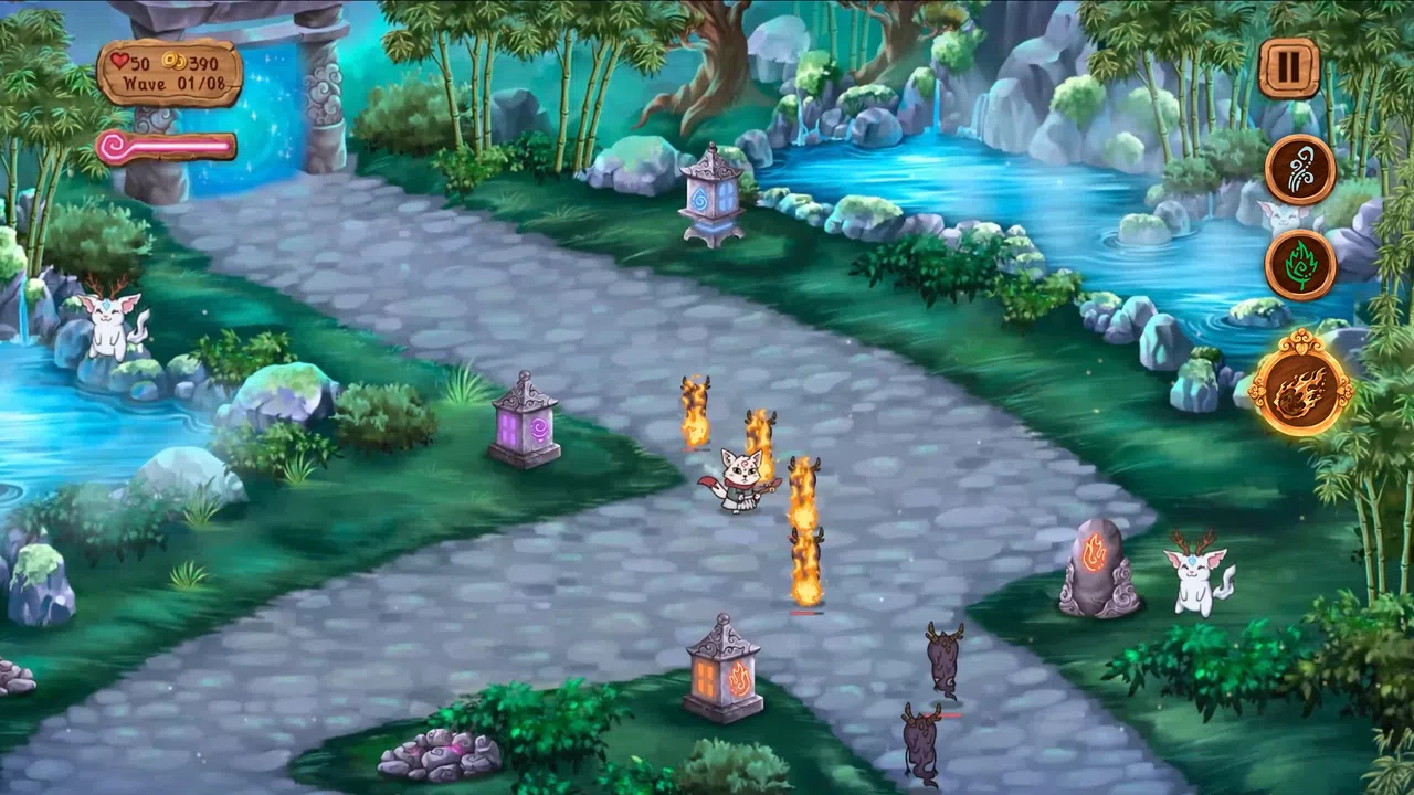 Kitsune's Paths Tower Defense Screenshot 3