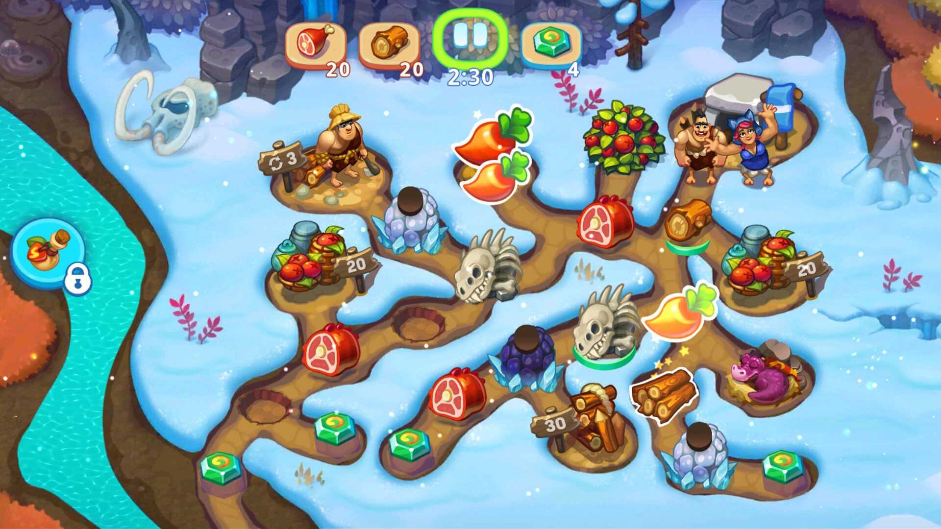 Tribe Dash - Stone Age Time Management Screenshot 0