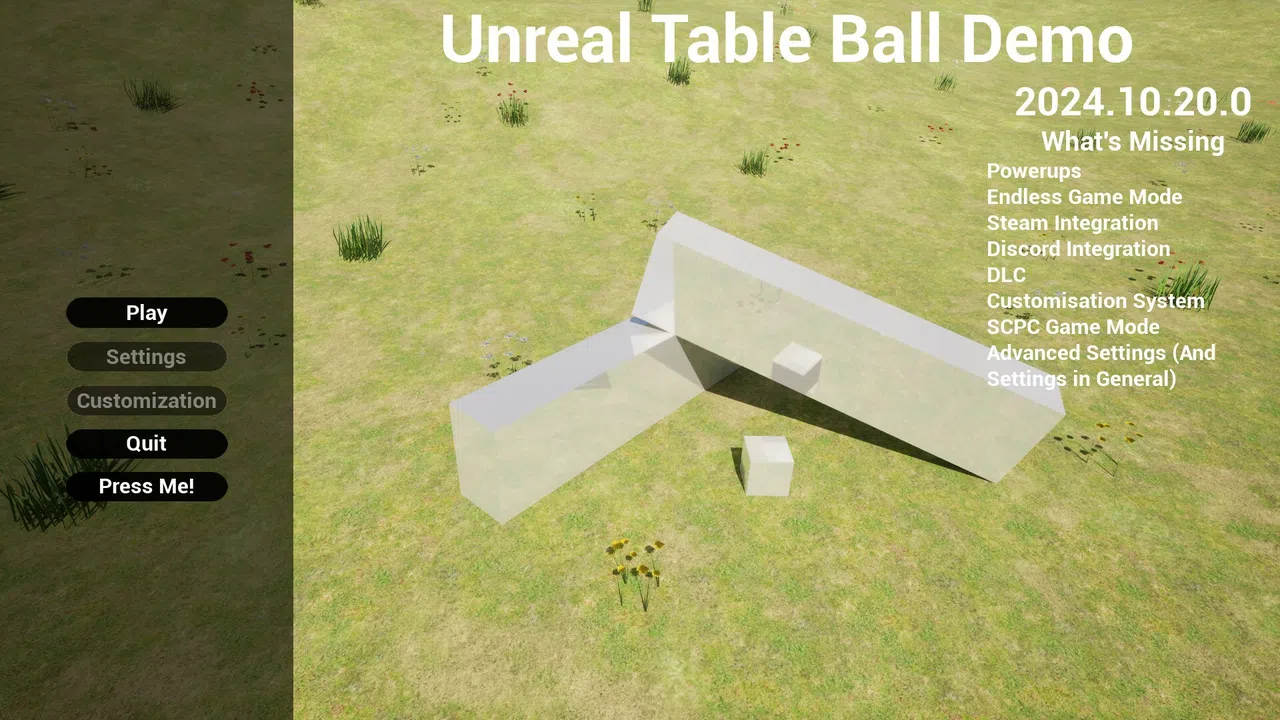 Unreal Table Ball Demo Screenshot 4