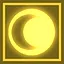 Behind the moon icon