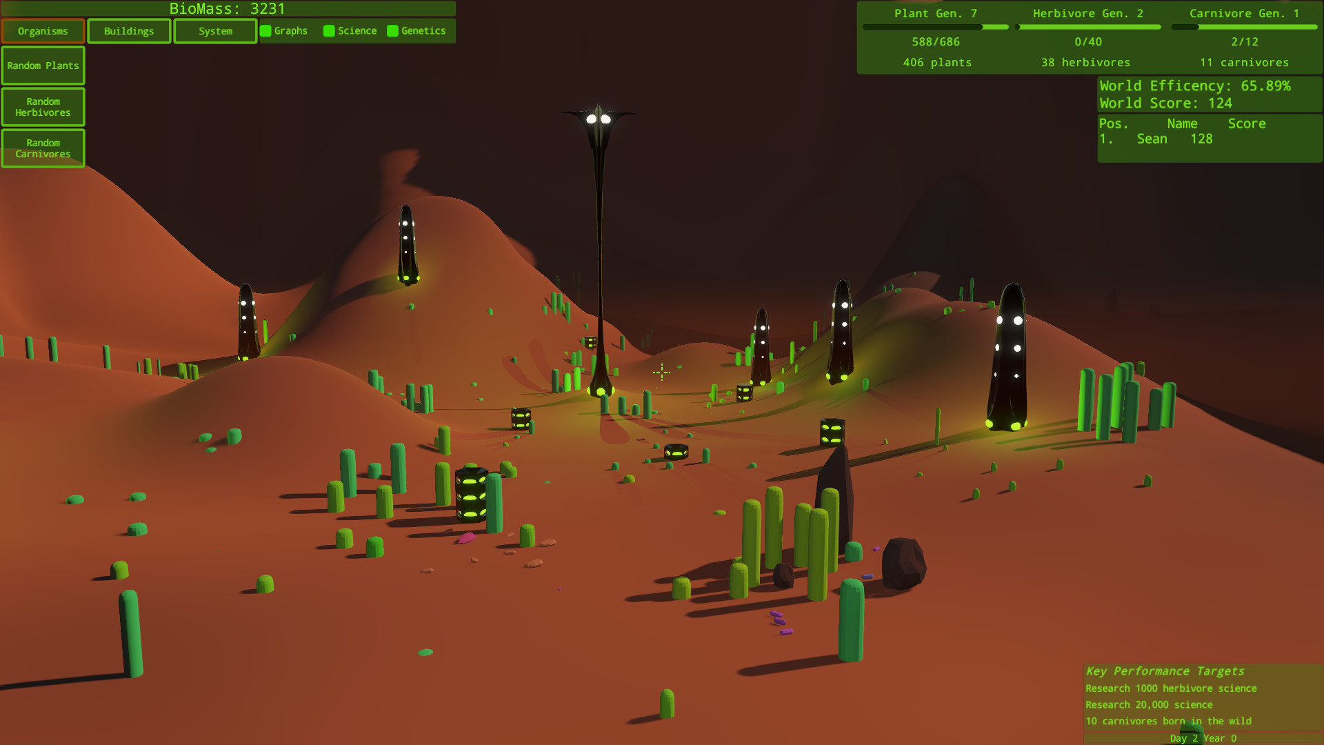 Intelligent Design: An Evolutionary Sandbox Screenshot 1