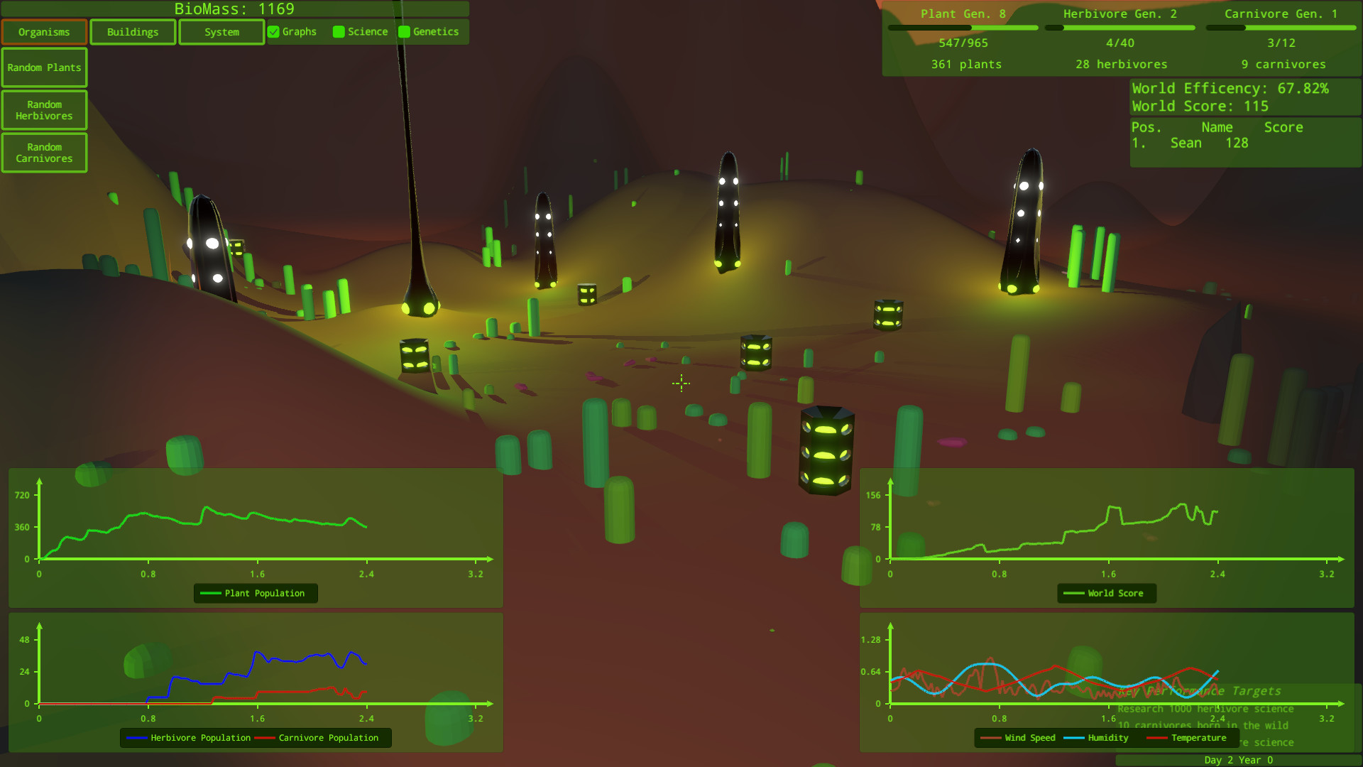 Intelligent Design: An Evolutionary Sandbox Screenshot 2