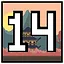Level 14 icon