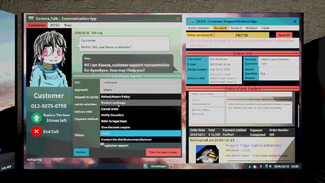 I am Customer Support. Screenshot 7