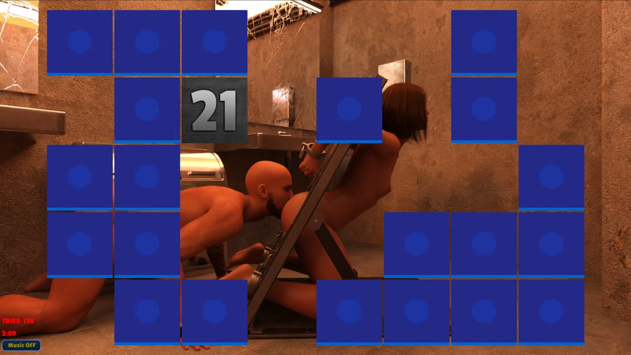 Sexy Memory Puzzle - BDSM Restroom Screenshot 2