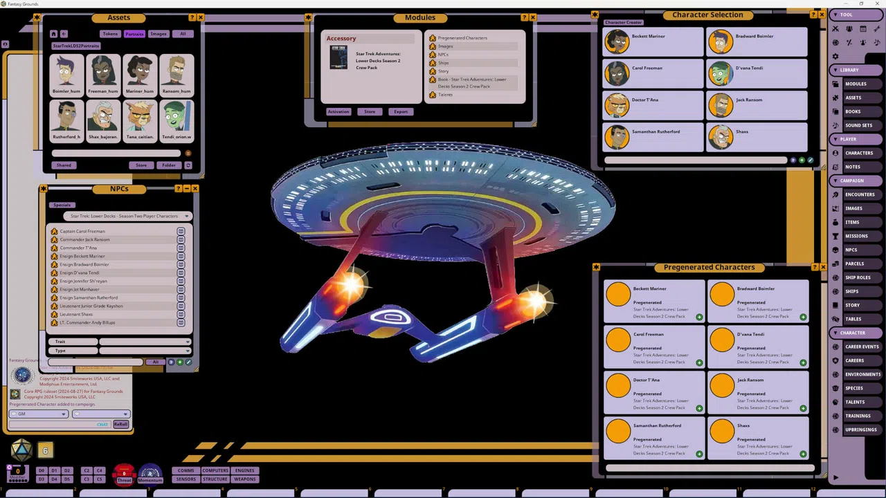 Fantasy Grounds - Star Trek Adventures: Lower Decks Season 2 Crew Pack Screenshot 4