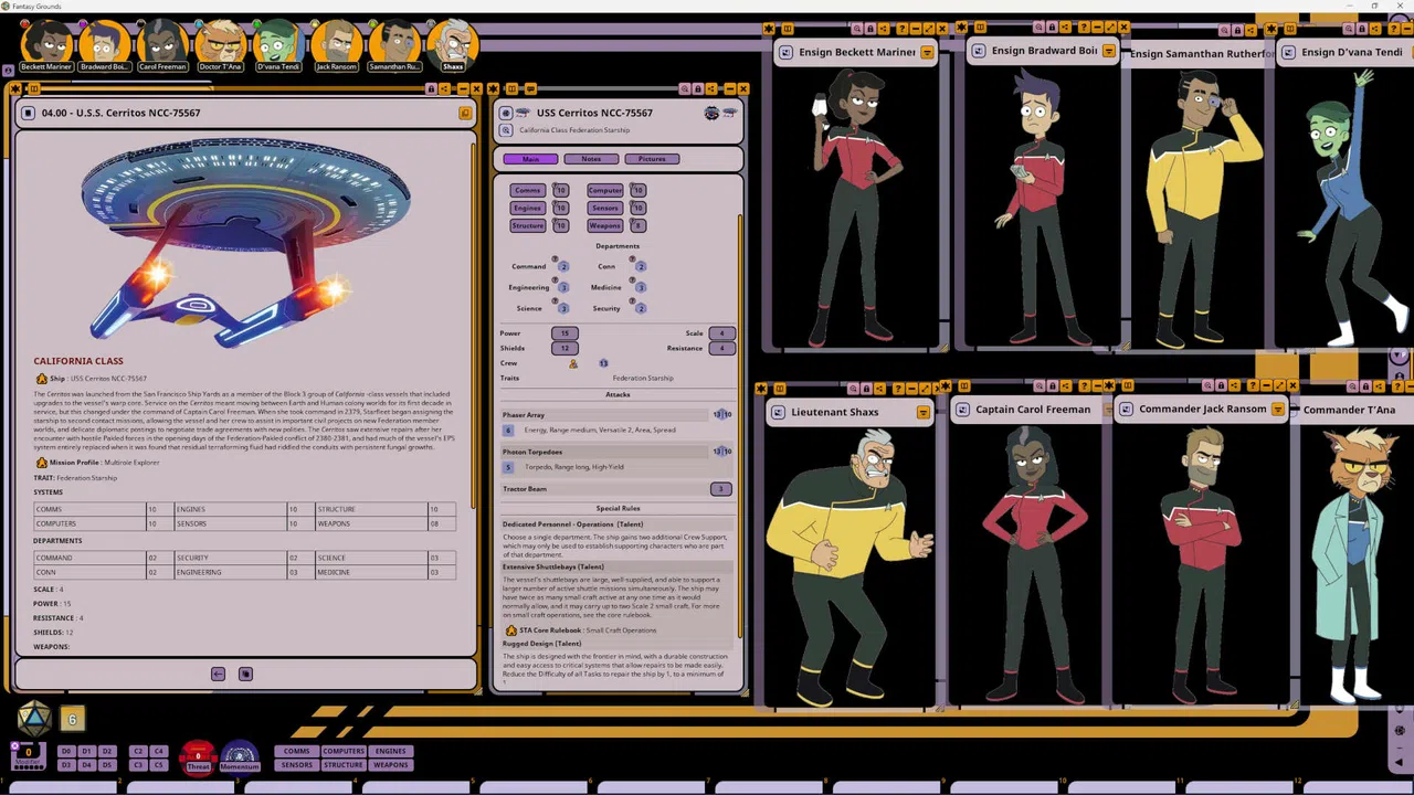 Fantasy Grounds - Star Trek Adventures: Lower Decks Season 2 Crew Pack Screenshot 3
