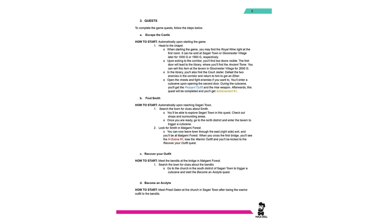 Arthur's Quest: Guide Screenshot 2