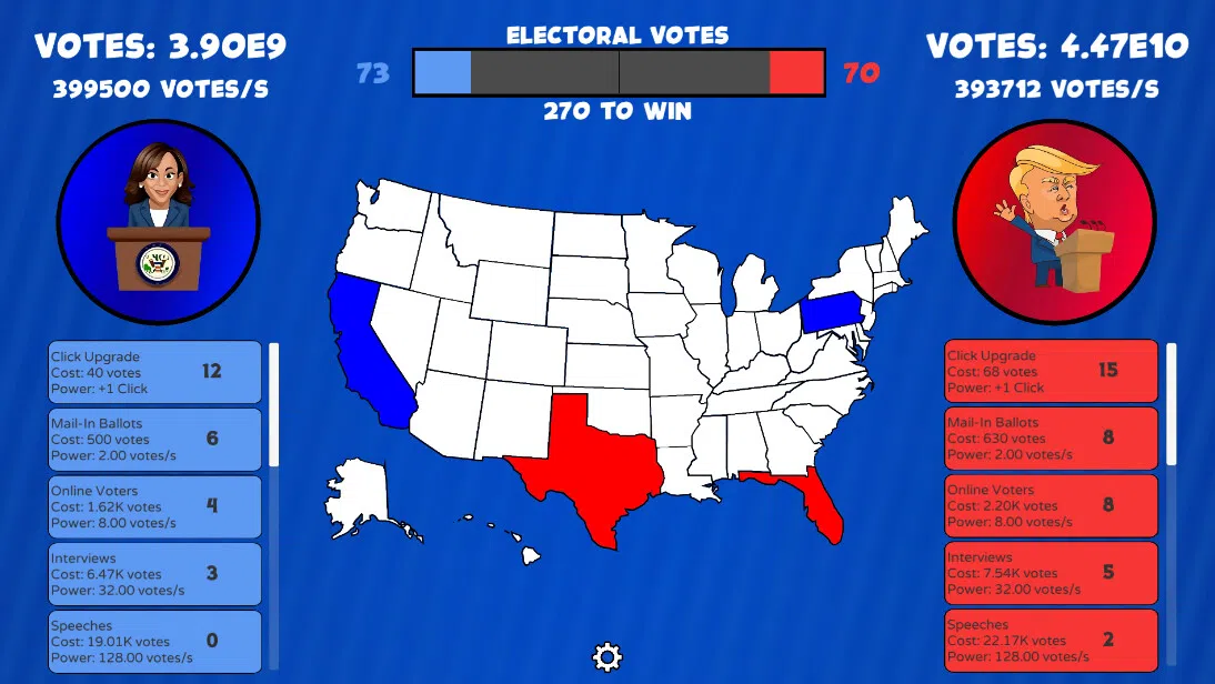 Trump vs Harris Clicker Screenshot 0