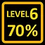 Complete 70% of Level 6 icon