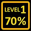 Complete 70% of Level 1 icon