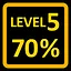 Complete 70% of Level 5 icon