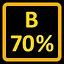 Complete 70% of the Bonus Level icon