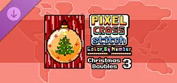 Pixel Cross Stitch - Christmas Baubles Pack 3