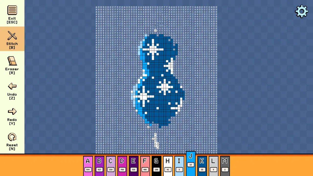 Pixel Cross Stitch - Christmas Baubles Pack 3 Screenshot 2