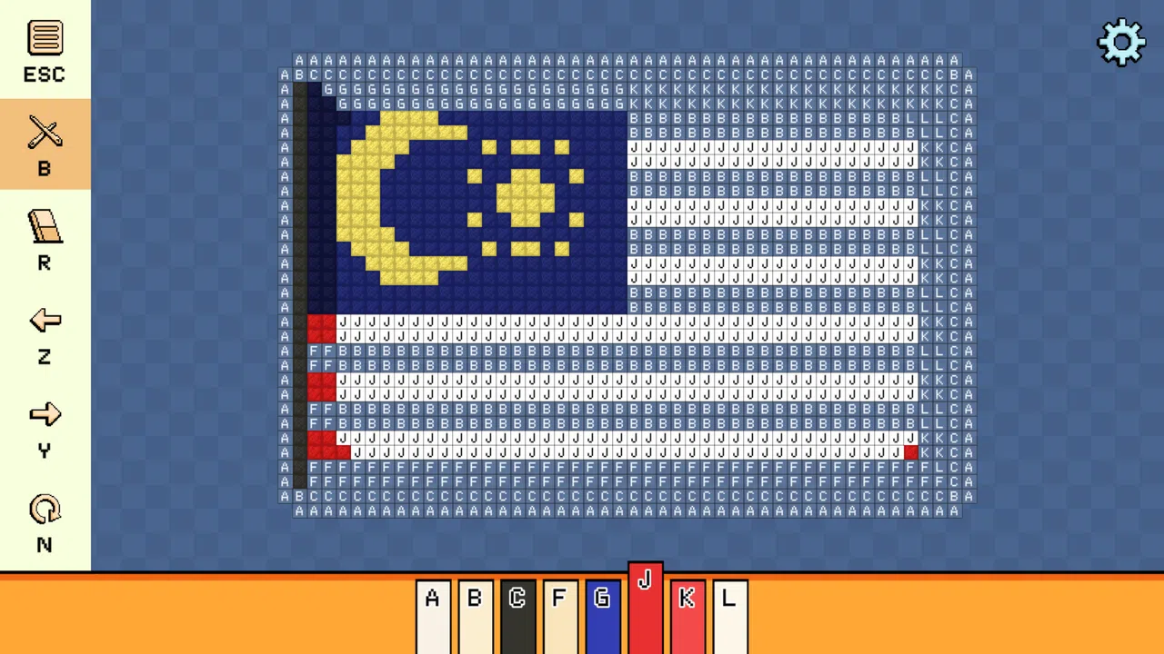 Pixel Cross Stitch - Flags Pack Screenshot 0