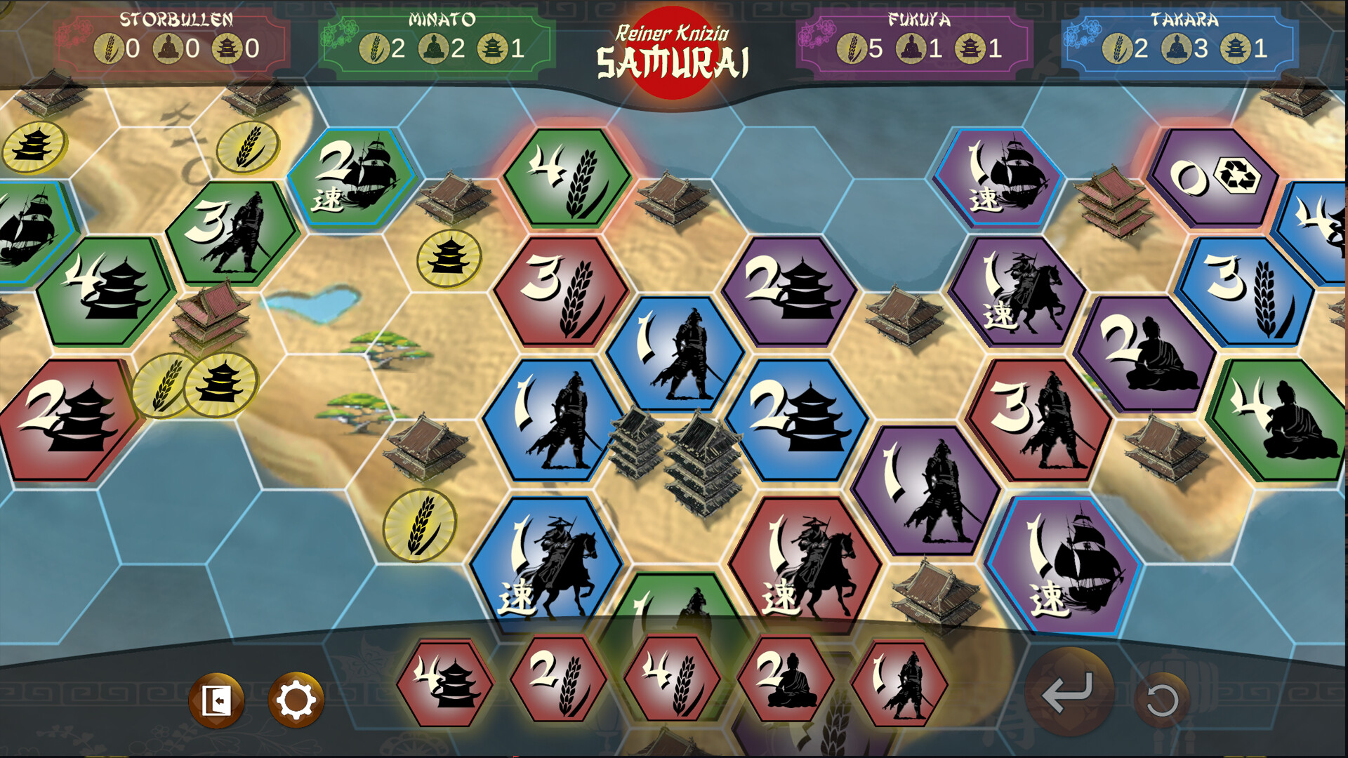 Samurai by Reiner Knizia Screenshot 1