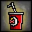 Pig soda lover icon