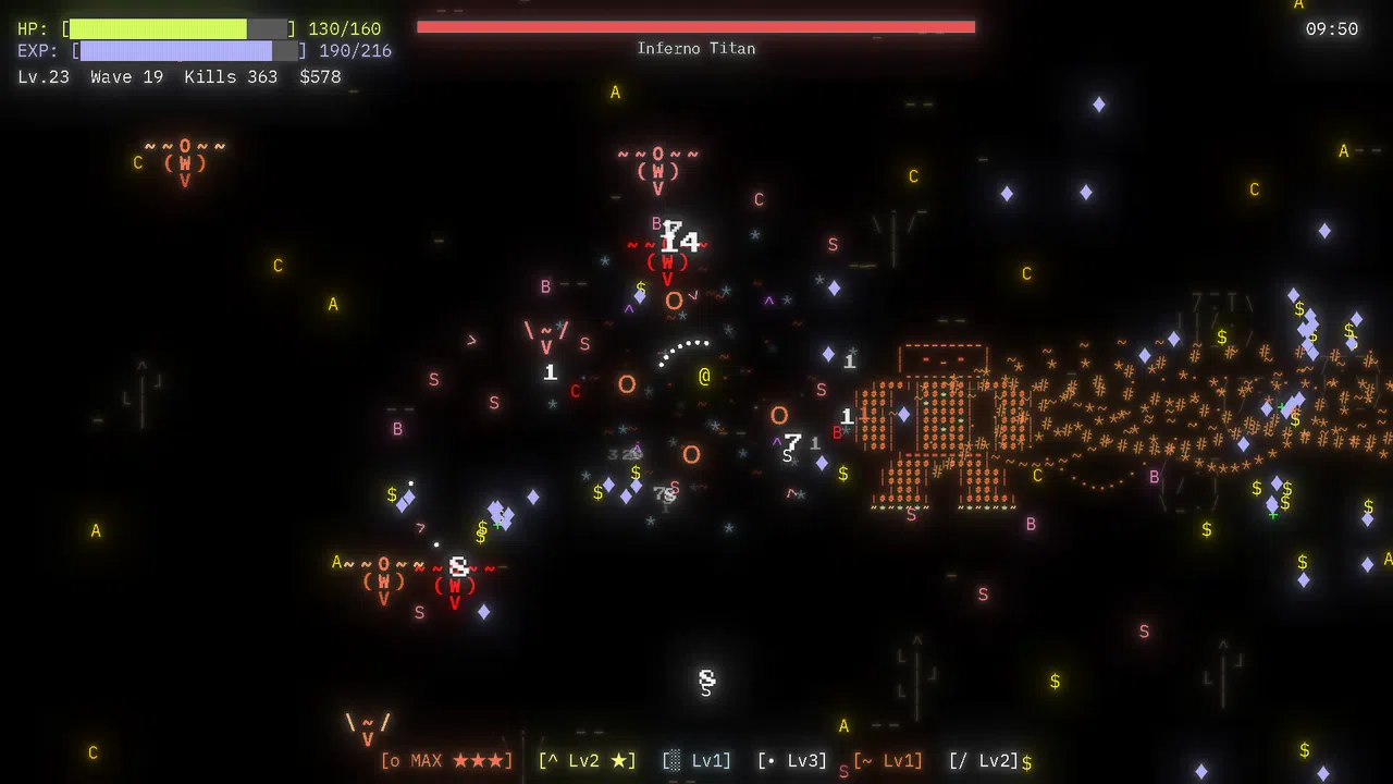 ASCII Survivors Screenshot 1