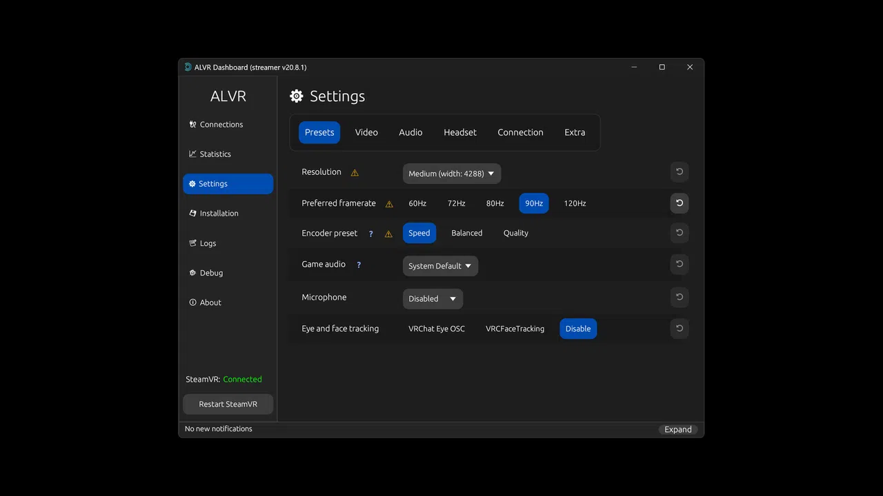 ALVR - Air Light VR Screenshot 3