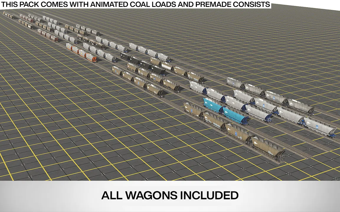Trainz Plus DLC - NSW Bradken 120T Coal Hopper Mega Pack Screenshot 13