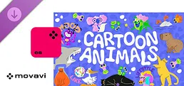 Movavi Video Editor 2025 - Cartoon Animals Pack