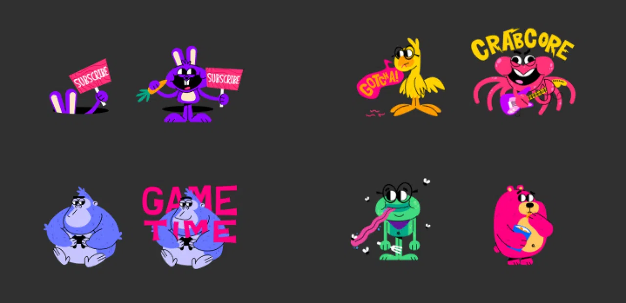 Movavi Video Editor 2025 - Cartoon Animals Pack Screenshot 0