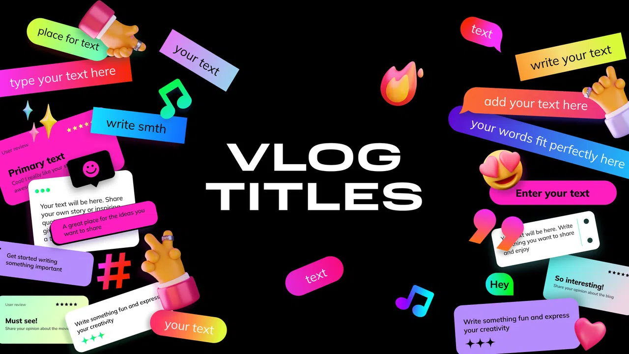 Movavi Video Editor 2025 - Vlog Titles Pack Screenshot 1