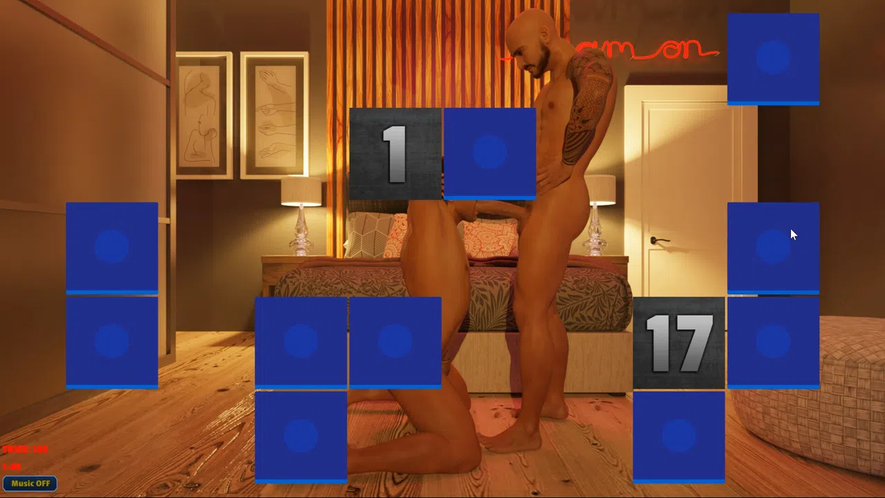 Sexy Memory Puzzle - Gay Affair Screenshot 1
