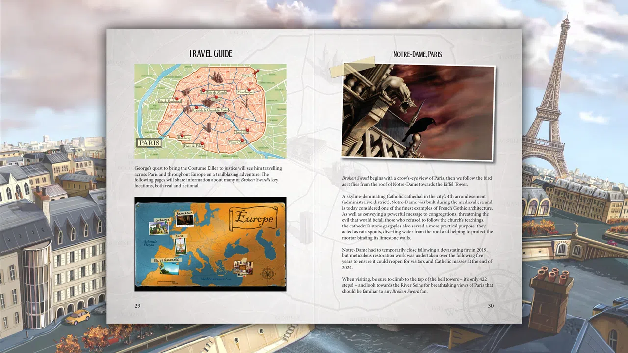 Broken Sword - Shadow of the Templars: Reforged Game Manual and Travel Guide Screenshot 3
