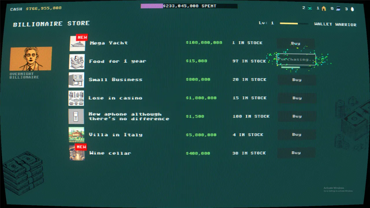 Only a Billion?! Screenshot 4