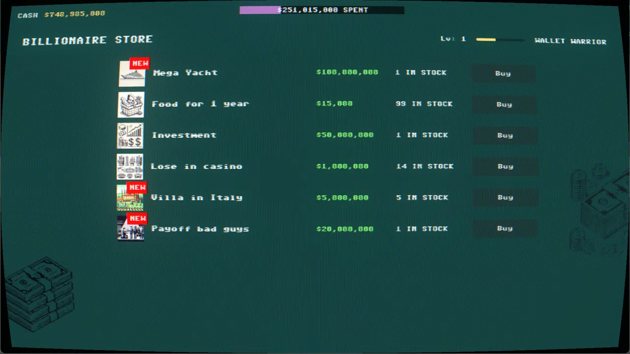 Only a Billion?! Screenshot 3